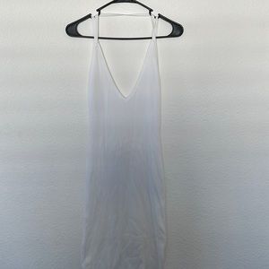NWT! FashionNova white stretch backless dress